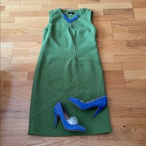Italy Virgin wool Sleeveless Dress🍏